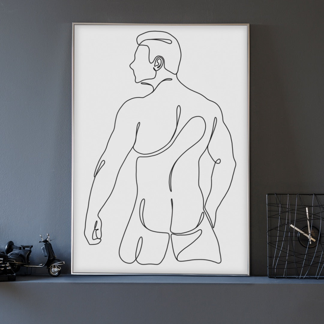 Michael - Male Line Art Print