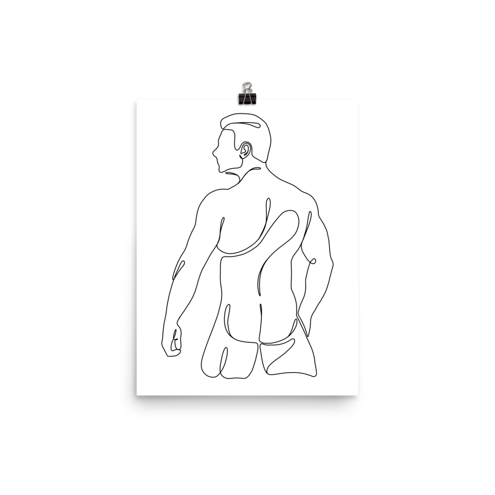 Michael - Male Line Art Print