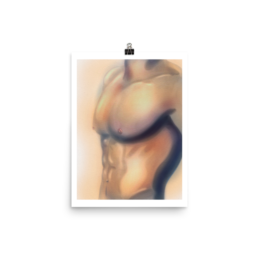 Male Form Print - Torso