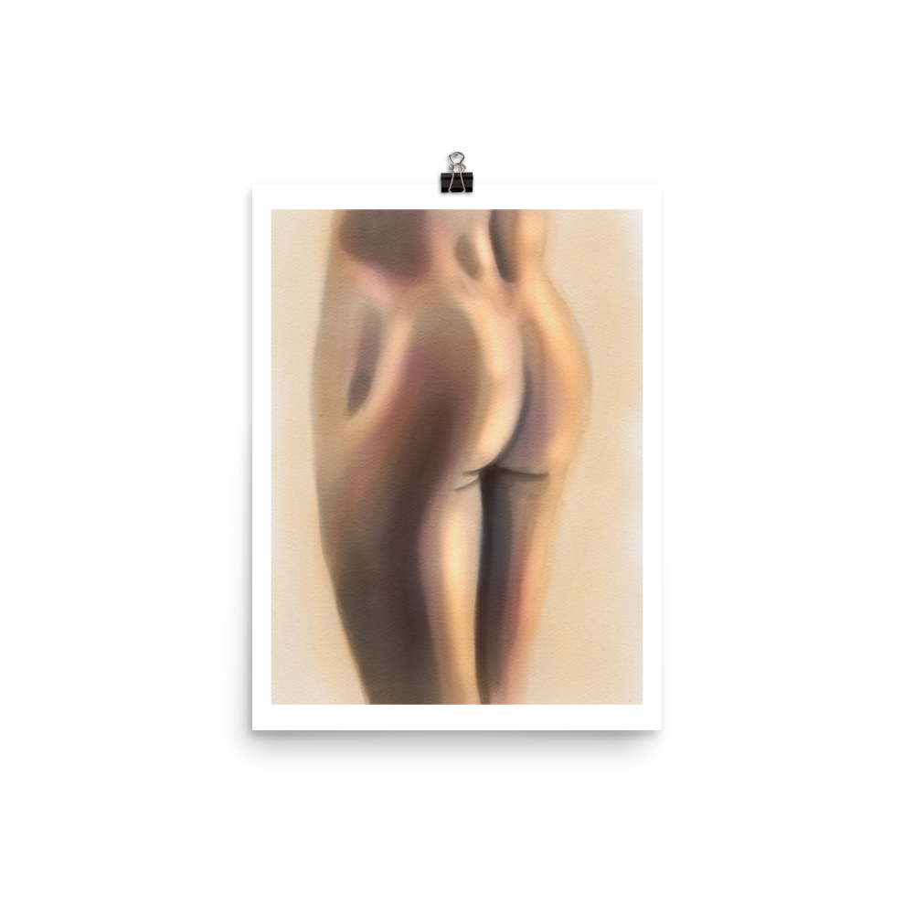 Male Form Print - Bum