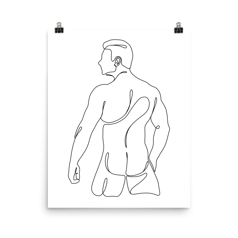 Michael - Male Line Art Print