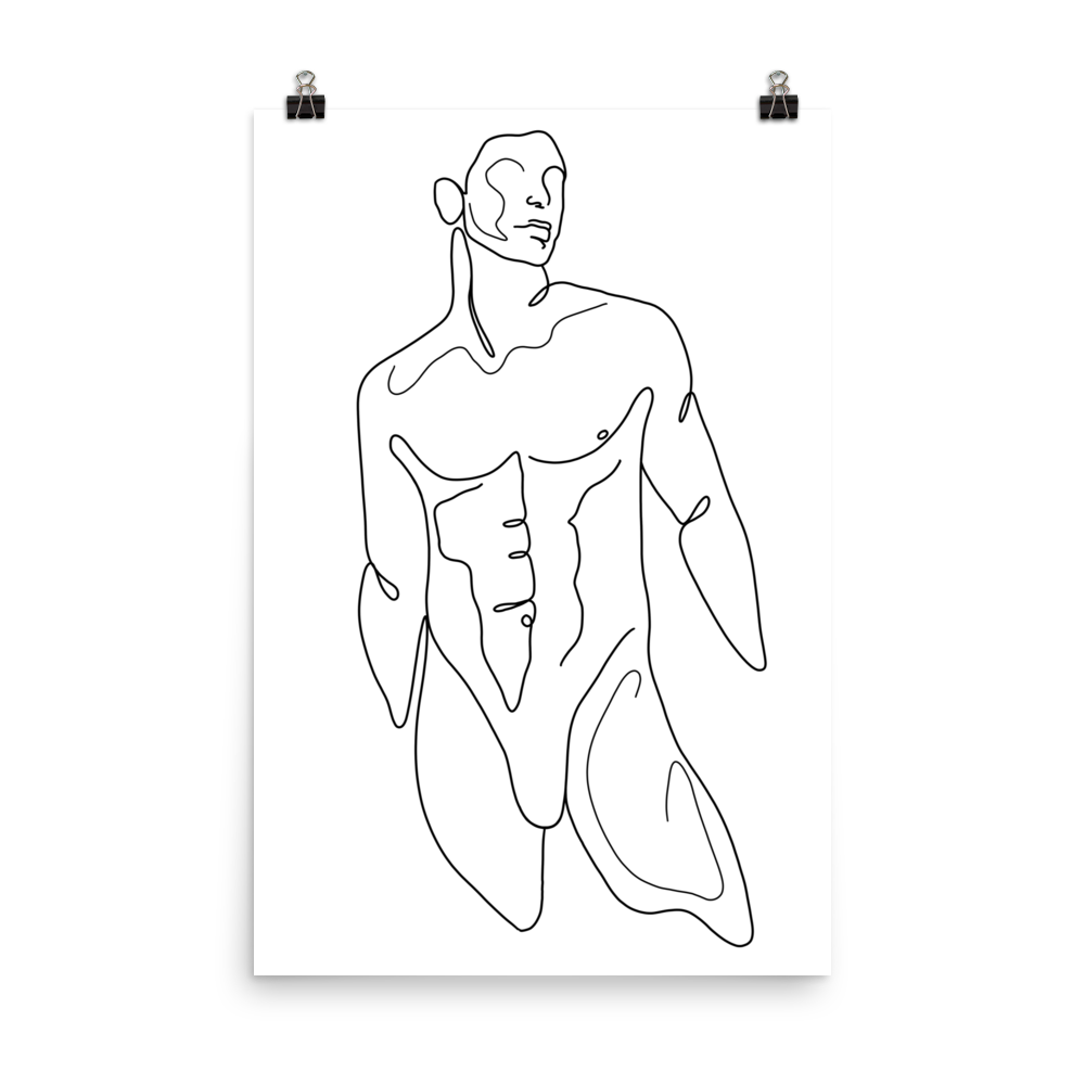 Philip - Line Art Print