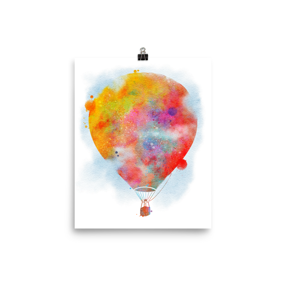 Hot Air Balloon Print