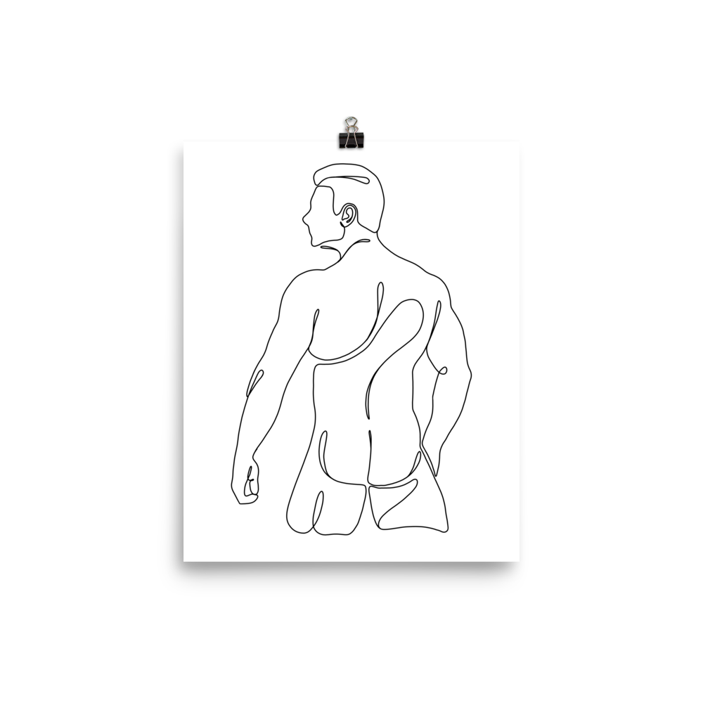 Michael - Male Line Art Print