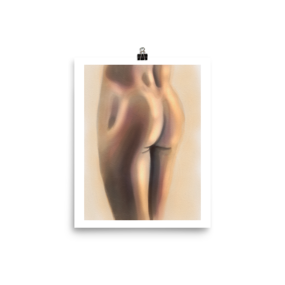 Male Form Print - Bum