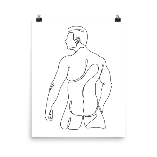 Michael - Male Line Art Print
