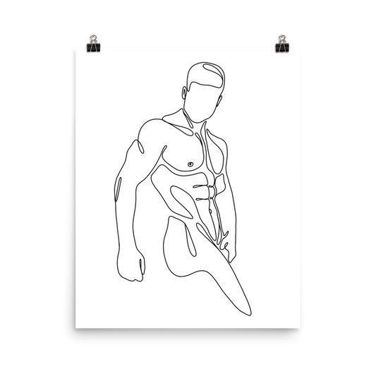 Raphael - Male Line Art Print