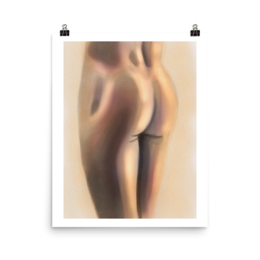 Male Form Print - Bum